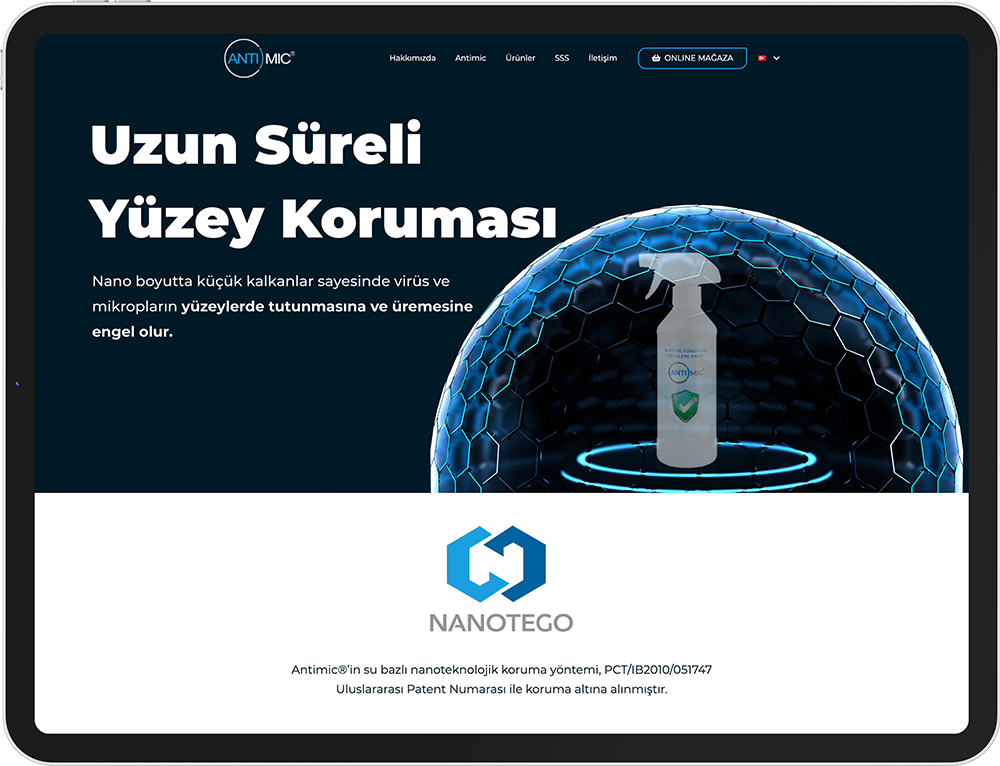 antimic web tasarım çalışması