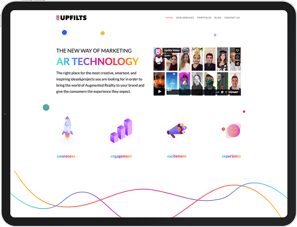 upfilts web tasarım çalışması