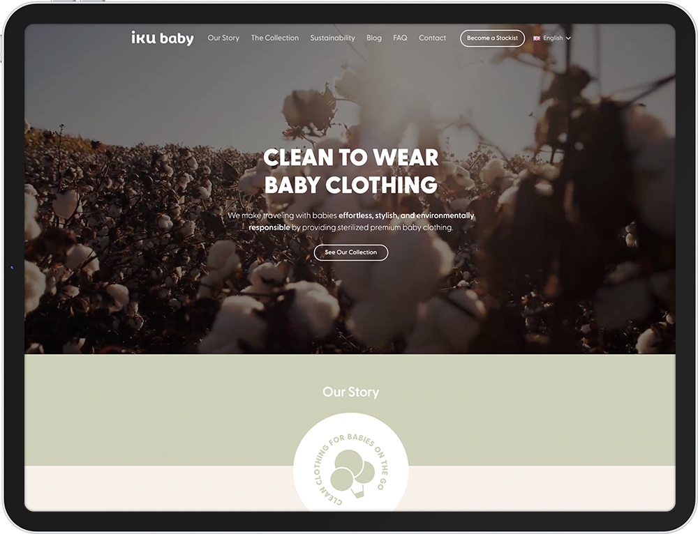 iku baby kurumsal web tasarım çalışması