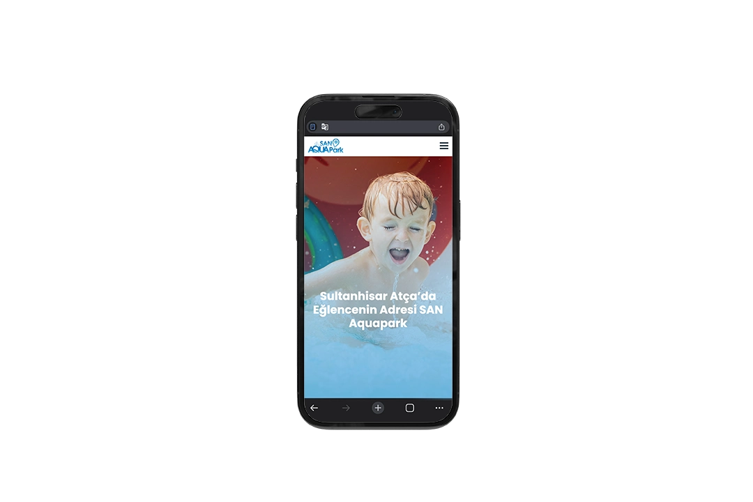 aydın san aquapark kurumsal web tasarım çalışması